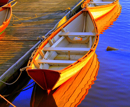 Reflections of a Dory (Horizontal)
