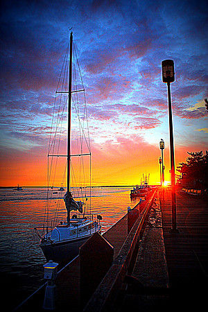 'Sunrise on the Boardwalk' - Newburyport, MA