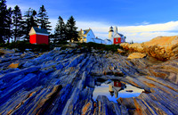 Pemaquid Point Light Reflections' - Bristol, Maine