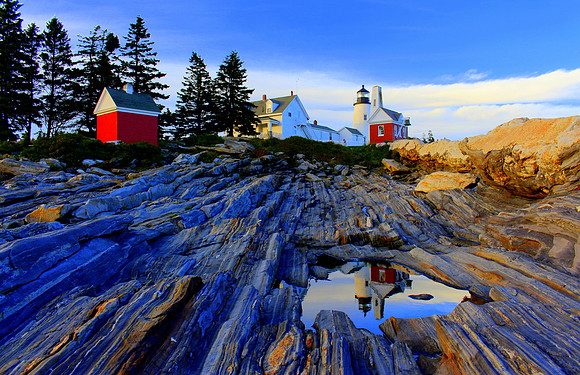 Pemaquid Point Light Reflections' - Bristol, Maine