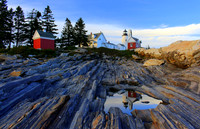 'Pemaquid Point Light Reflections'