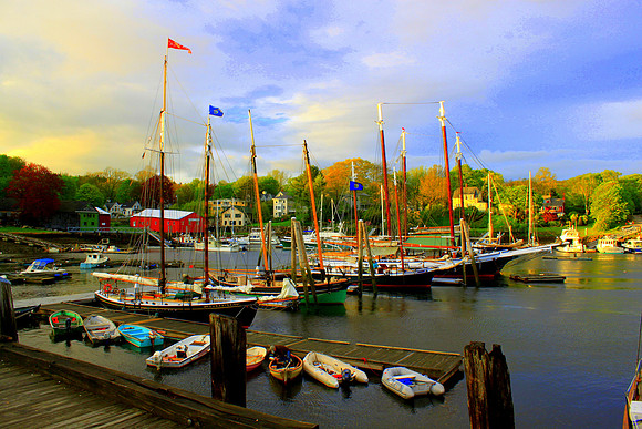 'Colorful Camden' - Camden, Maine