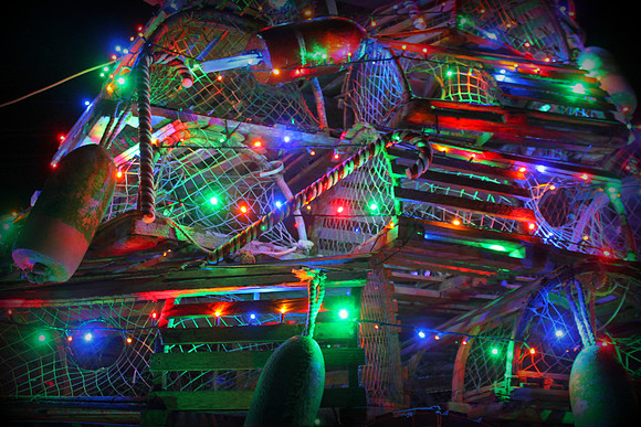 'Lobster Trap Christmas Tree' - York, Maine