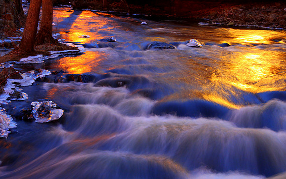 'Winter Evening Reflections' - Amesbury, MA