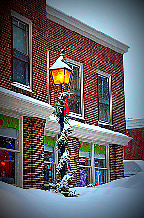 'Snowy Lantern' - Newburyport, MA